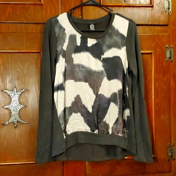 BNWOT Bobeau long sleeve light weight gray sweater sz M - Picture 1 of 5